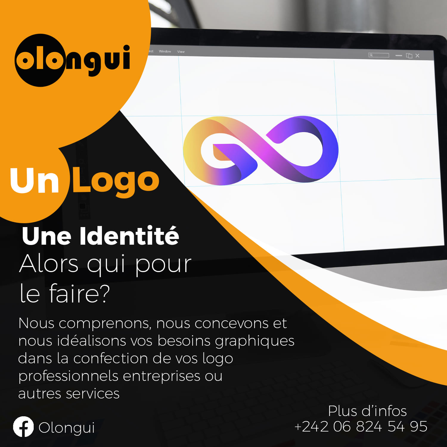 Affiche design graphique Olongui 4